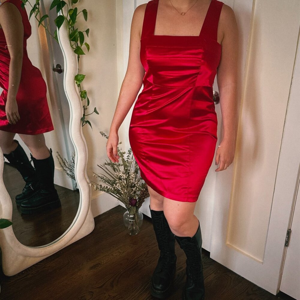 Red Cocktail Dress-A. Byer